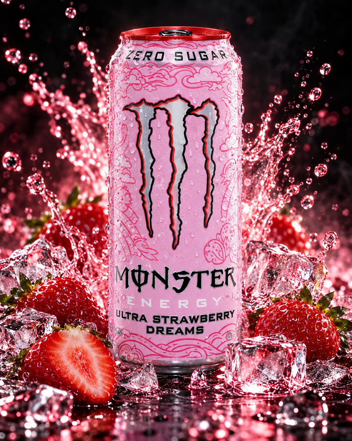 Monster Ultra Strawberry Dreams, 500 мл
