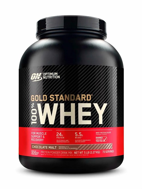 Optimum Nutrition 100% Whey Gold Standard 2270г - шоколадный солод 28247