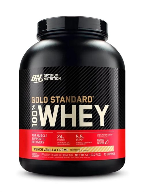 Optimum Nutrition 100% Whey Gold Standard 2270г - французский ванильный крем 8436046977855