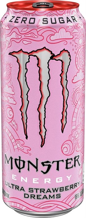 Monster Ultra Strawberry Dreams 500мл - клубника MK-00015376