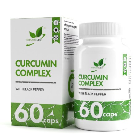 Natural Supp Куркумин + экстракт черного перца 60 капс. НФ-00001231