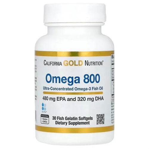 California Gold Nutrition Omega 800 30 капс. 40908