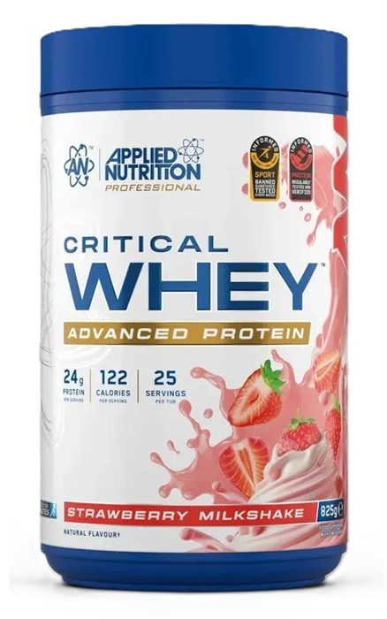 Applied Nutrition Critical Whey 825г - клубничный молочный коктейль X955763452