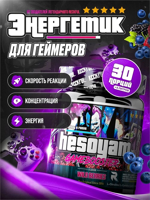 RECKFUL Game Booster Hesoyam для геймеров 300г - лесные ягоды X616891900