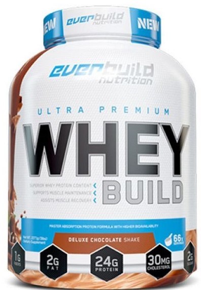 Everbuild Nutrition ULTRA PREMIUM WHEY WHEY BUILD 2270г - шоколадный коктейль делюкс 8436046978323