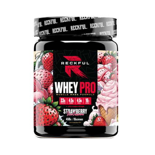 RECKFUL Whey + Polydextrose 450г - клубничное мороженое X565019949