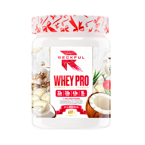 RECKFUL Whey + Polydextrose 450г - кокос-миндаль X731815240