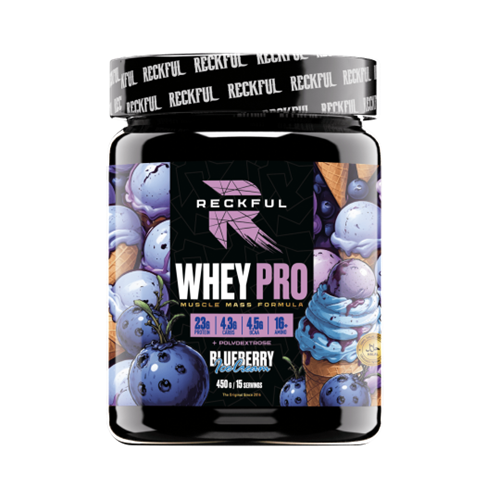 RECKFUL Whey + Polydextrose 450г - черничное мороженое X820539949