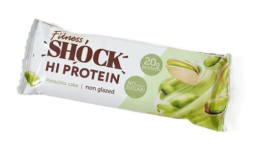 FitnesSHOCK Батончик неглазированный 60г - фисташковый десерт 13023