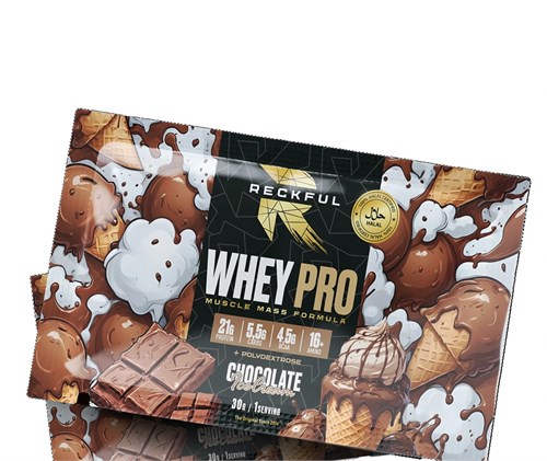 RECKFUL Whey PRO + Polydextrose Пробник - шоколадное мороженое 8436046977946