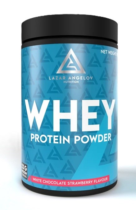 LAZAR ANGELOV WHEY 908г - клубника-белый шоколад 8436046977827