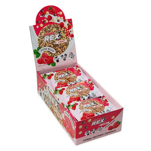 ProteinRex 20% CRISPY 55г x 12 шт. - кокосовый крамбл 29081