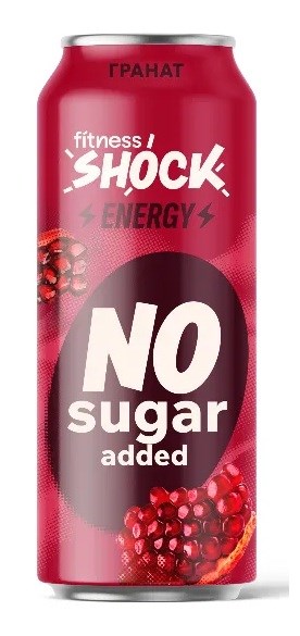 FitnesSHOCK Напиток Energy 450мл - гранат 12523