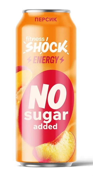 FitnesSHOCK Напиток Energy 450мл - персик 10674