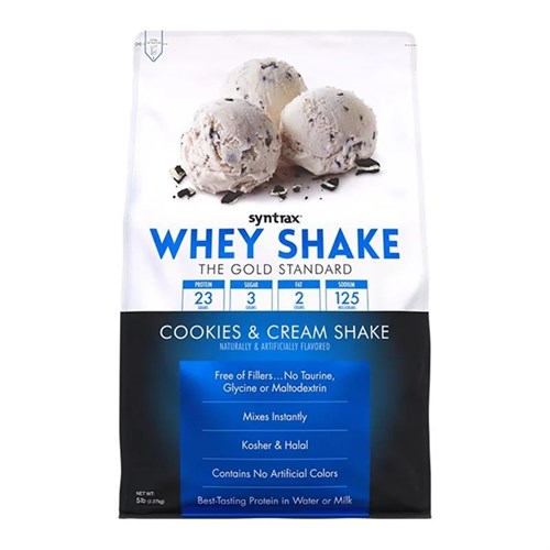 Syntrax Whey Shake 2270г - коктейль с печеньем и сливками 8436046977901