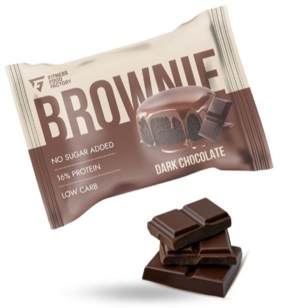 Fitness Food Factory Брауни протеиновый 50г - темный шоколад 00-00002698