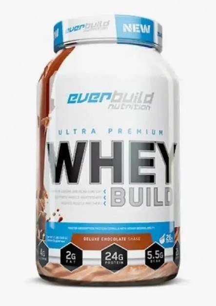 Everbuild Nutrition ULTRA PREMIUM WHEY WHEY BUILD 908г - шоколадный коктейль делюкс 8436046978326