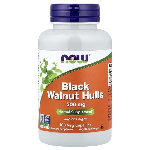 NOW Black Walnut Hulls 500 мг 100 капс. 32504