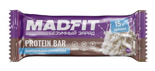 Mad Fit Батончик неглазированный 50г - страчателла-пломбир МФ2