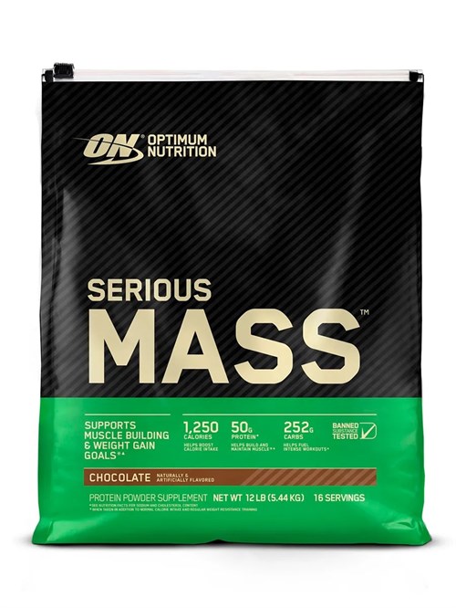 Optimum Nutrition Serious Mass 5455г - шоколад Годно до 07.02.2027 8436046978930