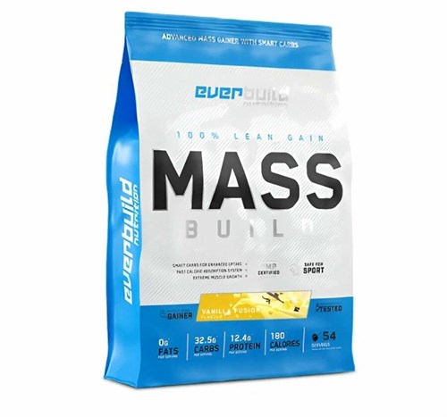 Everbuild Nutrition MASS BUILD GAINER 2720г - французский ванильный коктейль 8436046978320