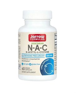 JARROW FORMULAS N-A-C (N-Acetyl-L-Cysteine) 500 мг 60 жев. табл. 8436046977552