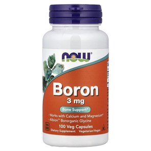 NOW Boron 3 mg 100 vcaps 11433