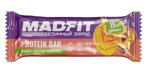 Mad Fit Батончик неглазированный "Персик-манго" 50г МФ5