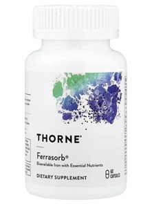 Thorne Research Ferrasorb, 60 Capsules 32680