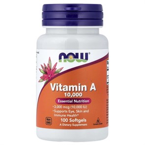 NOW Vitamin A 10000 100 капс 21739