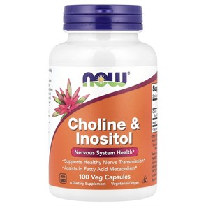 NOW Choline &amp; Inositol 100 капс 18696