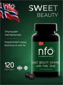 NFO Sweet Beauty Vitamins with Folic Acid 120 капс. 00-00000161