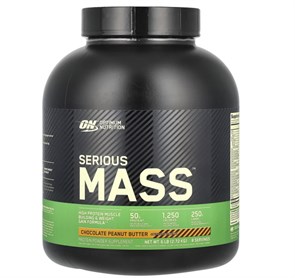OPTIMUM NUTRITION Serious Mass 2727 гр - шоколад-арахисовое масло 8436046977861