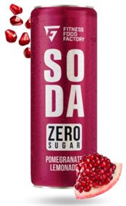 Fitness Food Factory безалкогольный сильногазированный "SODA" 330мл Гранат 00-00003381