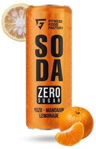 Fitness Food Factory безалкогольный сильногазированный "SODA" 330мл Юдзу-мандарин 00-00003382