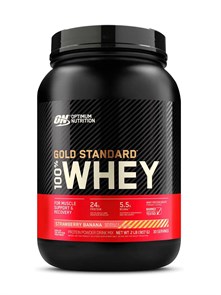 OPTIMUM NUTRITION 100% Whey Gold Standard 907 гр - клубника-банан 15243