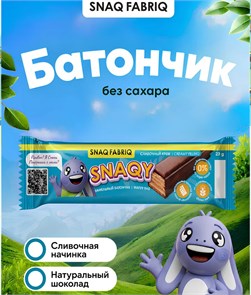 SNAQ FABRIQ Батончик вафельный глазированный с начинкой со вкусом "Сливочный крем" 23 г СФ225