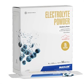 MAXLER «Electrolyte Powder» (Blueberry Flavor) по 6,8 г /БАД МАКСЛЕР «Электролит Паудер» (вкус: Черника) 817359021521