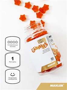 MAXLER «Vision gummies» (Orange Flavor) № 60 / БАД МАКСЛЕР «Вижн гаммиз» (вкус апельсин) / 817359022832