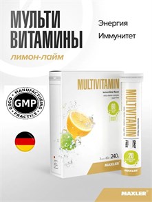 MAXLER «Multivitamin» (Lemon-Lime flavor) 20 шт / БАД МАКСЛЕР «Мультивитамин» (вкус: лимон-лайм) 4260122324392
