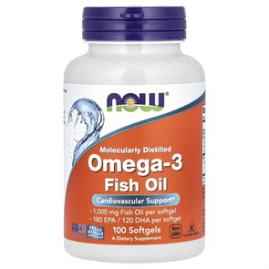 NOW Omega-3 1000 мг 100 капс 13074