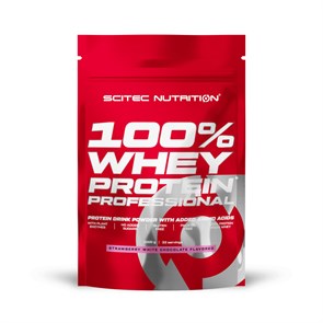 Scitec Nutrition Whey Protein Professional 30 г клубника белый шоколад 8436046977426