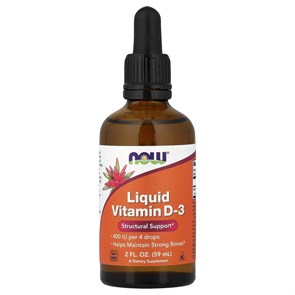 NOW Liquid Vitamin D-3 59мл 13010
