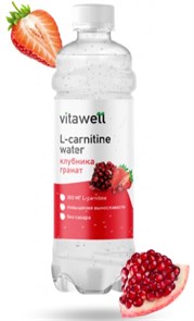 Fitness Food Factory L-carnitine water Vitawell 500 мл Клубника-Гранат 31254