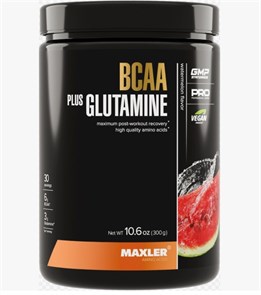 Maxler BCAA plus Glutamine 300г - арбуз 817359022740