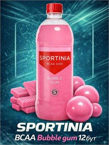SPORTINIA Напиток BCAA 6000 500 мл - бабл гамм 08629