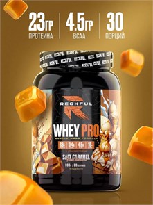 Reckful ® Whey + Polydextrose 900g 30 serv (Salted caramel) X499217097
