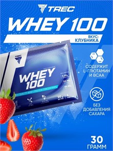 Trec Nutrition Whey 100 30 г - клубника 17003
