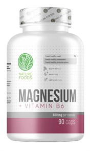 Nature Foods Magnesium Citrate 600mg + B6 90 caps 00-00003342