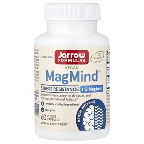 Jarrow Formulas MagMind® Stress Resistance TBD Per Cap, средство защиты от стресса, (60 капсул) 8436046977551